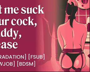 Facial on submissive brat. She wants to be Daddy's sexual toy. BDSM role play